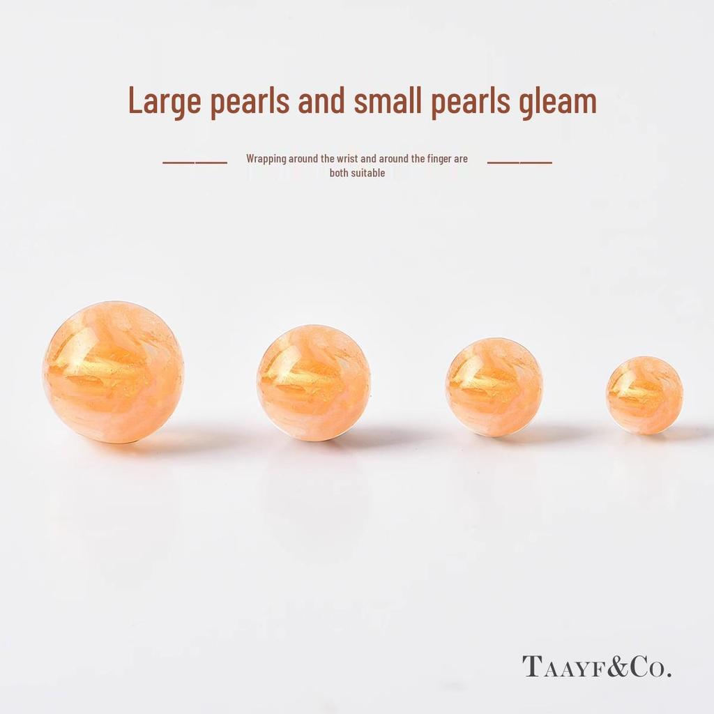 Natural Yellow Citrine Round Loose Beads for DIY Bracelets, Necklaces, and Accessories