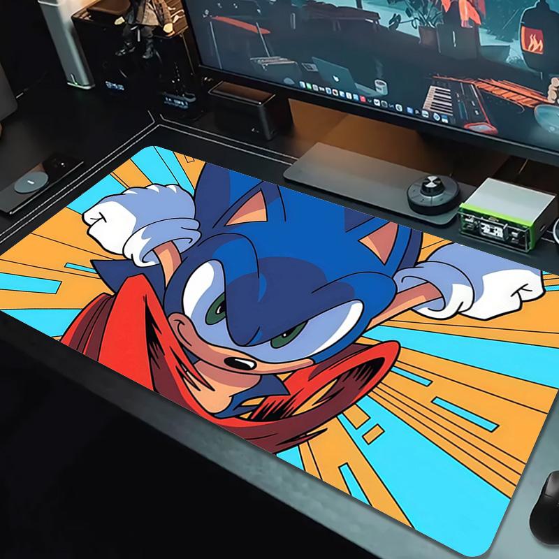 Sonic the Hedgehog4 Print Cushion Non-slip Laptop Tablet Big Mousepad XXL Mat Mini PC Playmat With Lock edge