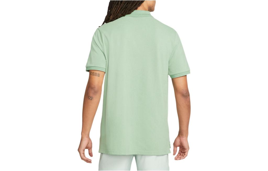 Nike Polo Shirts Men's Green Polo Collar Moderate Straight Fit CN8765-006