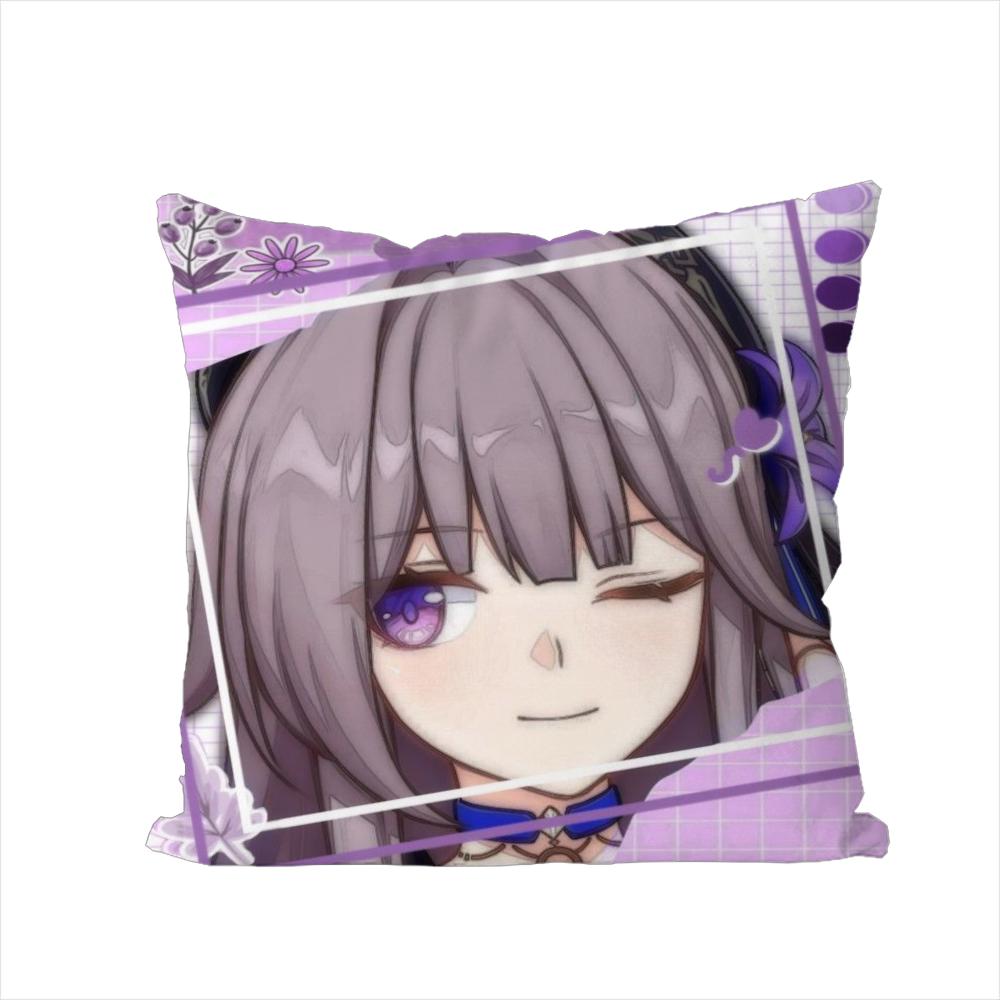 Honkai Star Rail Pillow Case For Car Sofa Decorative Home Doublesided Print Plush Square Throw Pillow Cushion Cover
