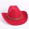 Popolare cappello da cowboy a tesa singola stile OL moda europea e americana cappello a cilindro di alta gamma per uomo e donna cappello jazz cappello di feltro