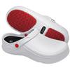 Hazako Kitchen Work Safety and Sizes and XXL Men's Shoes, Shoes, Oil-Resistant, Waterproof, Slip-Resistant, 26.0cm 25.5cm, White, (42-43)