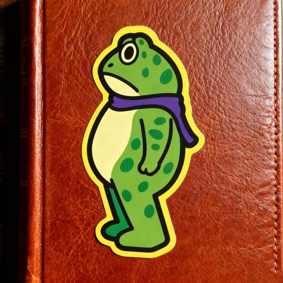 Yousheng 10Pcs Frog Protest Stickers Easy To Apply Waterproof Bumper Sticker Waterproof Vinyl Decal for Laptop Water Bottle,Car