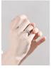 S925 Sterling Silver Adjustable Six-Prong Diamond Simulated Ring for Women - Elegant, Light Luxury Proposal Jewelry