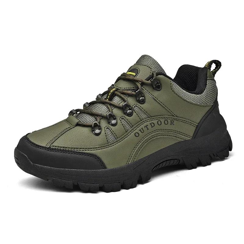Men Tactical Boots Army Waterproof Climbing Shoe Unisex Anti-Slip Motorcycle Work Hiking Shoe Outdoor Breathable Zapatillas Male