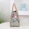 Floral Print Lunch Bag Large Capacity Handbag Thickened Thermal Insulation Bag Thermal Insulated Bag Women