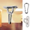 Marine Grade Stainless Metal Eye  Plate Hook Set Secure Yoga Fixation Plate Long Buckles for Yoga & Hammock Installation