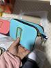 Women's 2025 Trendy Colorblock Wide Strap Camera Crossbody Bag with Double Zipper