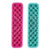 2pcs Makeup Brush Holder Multi Holes Washable Detachable Brushes Storage Stand for Pen Eyeliner Green Pink