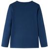Kinder Langarmshirt Marineblau 128