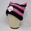 Y2K Anime Ear Cap Windproof Hat Female Beanie Headwear Handcrochet Pullover Hat