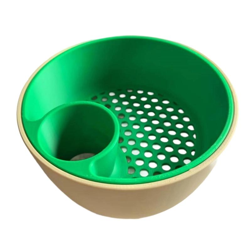 Dry Fruit Cleaner Professional Duals-Chamber Pistachios Bowl Practical Dry Fruits Cleaning Tool Kitchen Gadget
