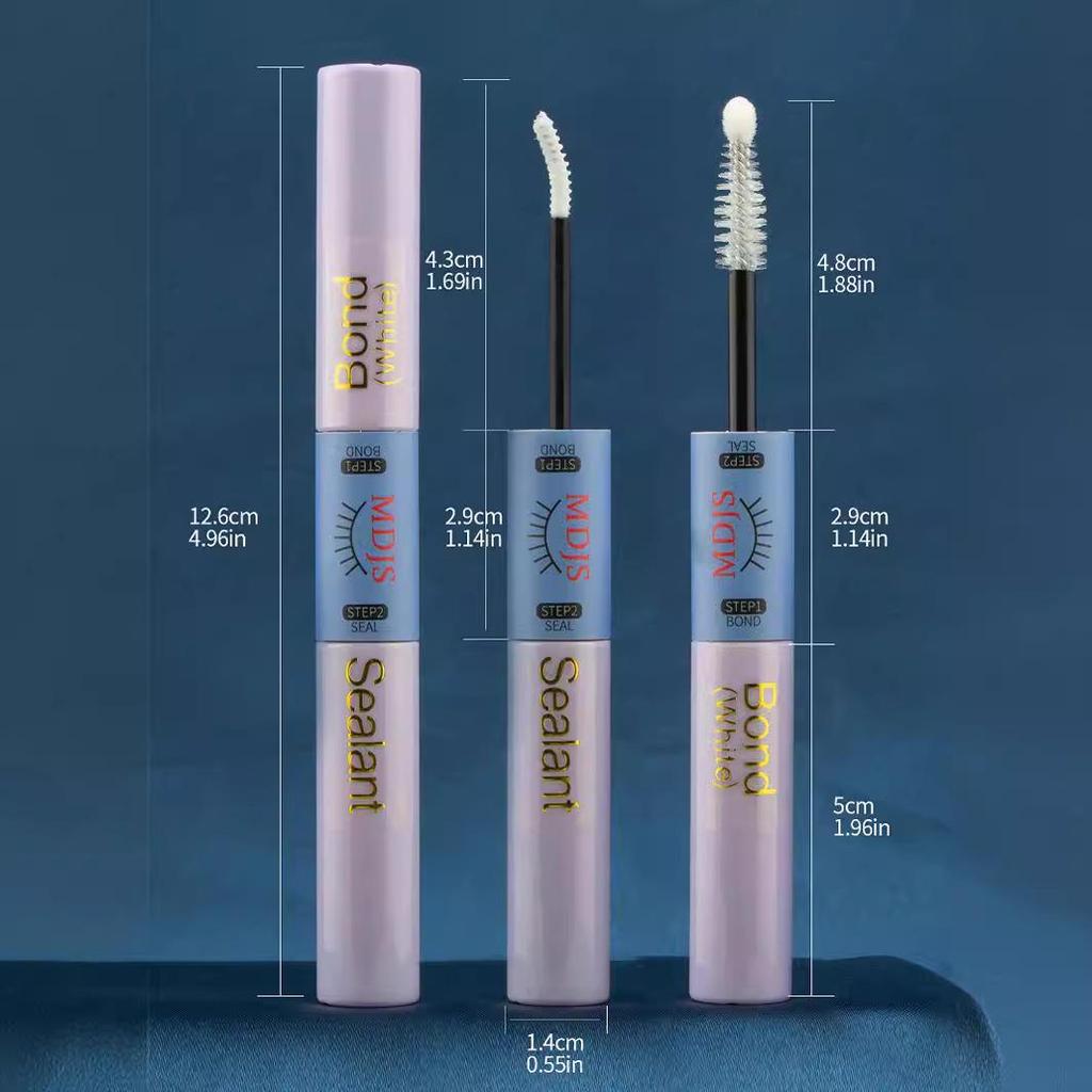Dual-Ended Quick-Dry Non-Irritating Long-Lasting DIY Eyelash Glue for Self-Application