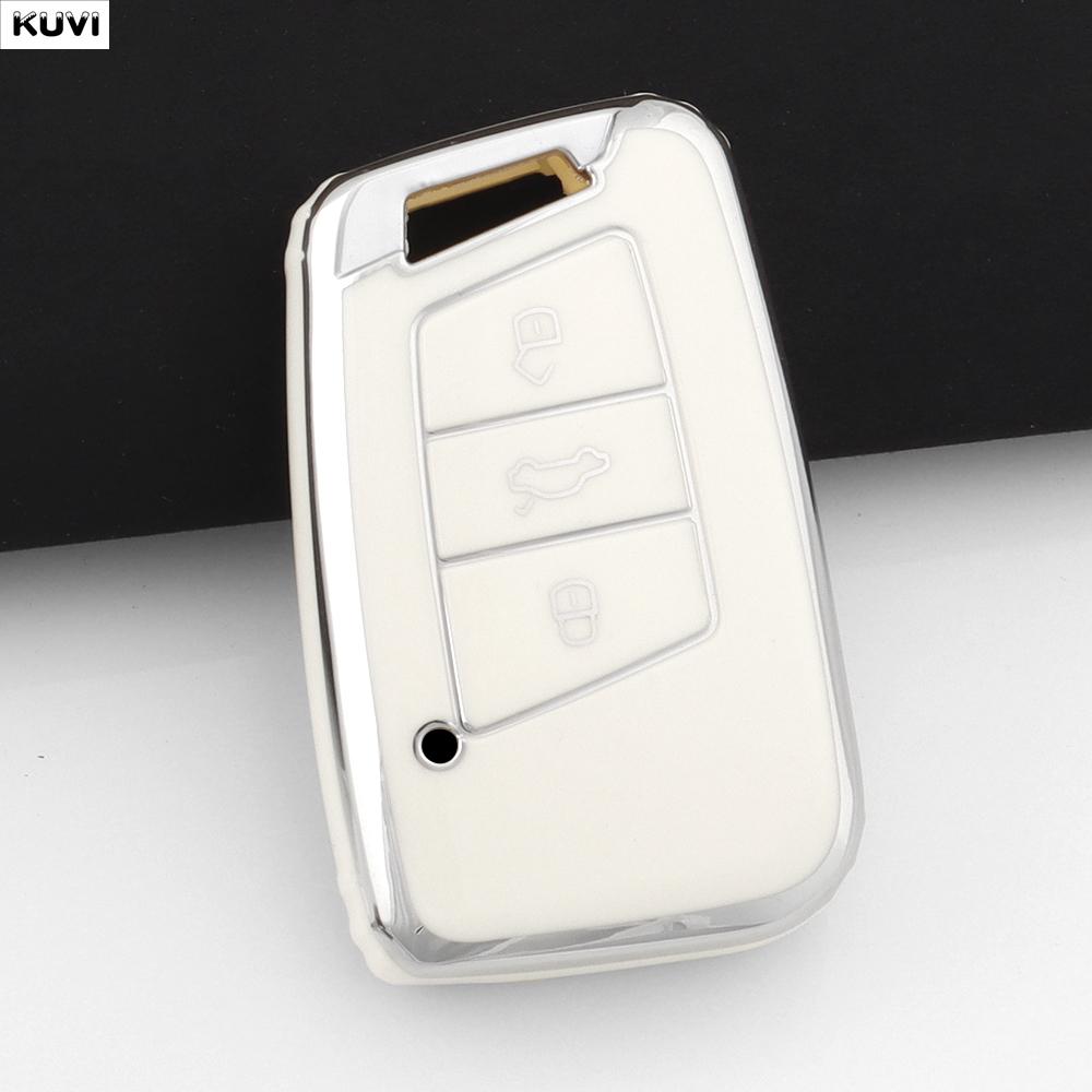 

Модный чехол-брелок из ТПУ для умного ключа автомобиля Vw Volkswagen Magotan Passat B8 Skoda Superb Kodiaq A7 Держатель Брелок Аксессуары