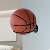 Wall Mount Basketball Holder Easy Installation Space Saving Metal Decor