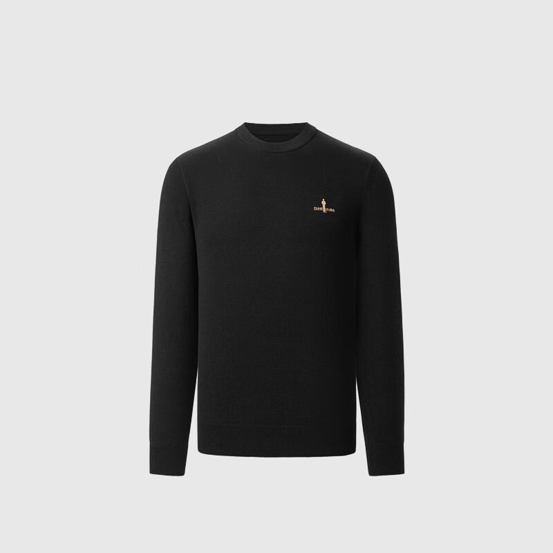 

Bynerfen Men s Merino Wool Blend Round Neck Sweater M