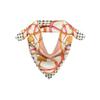Pink Chain Print Silk Square Scarf Dcsc2f142p2