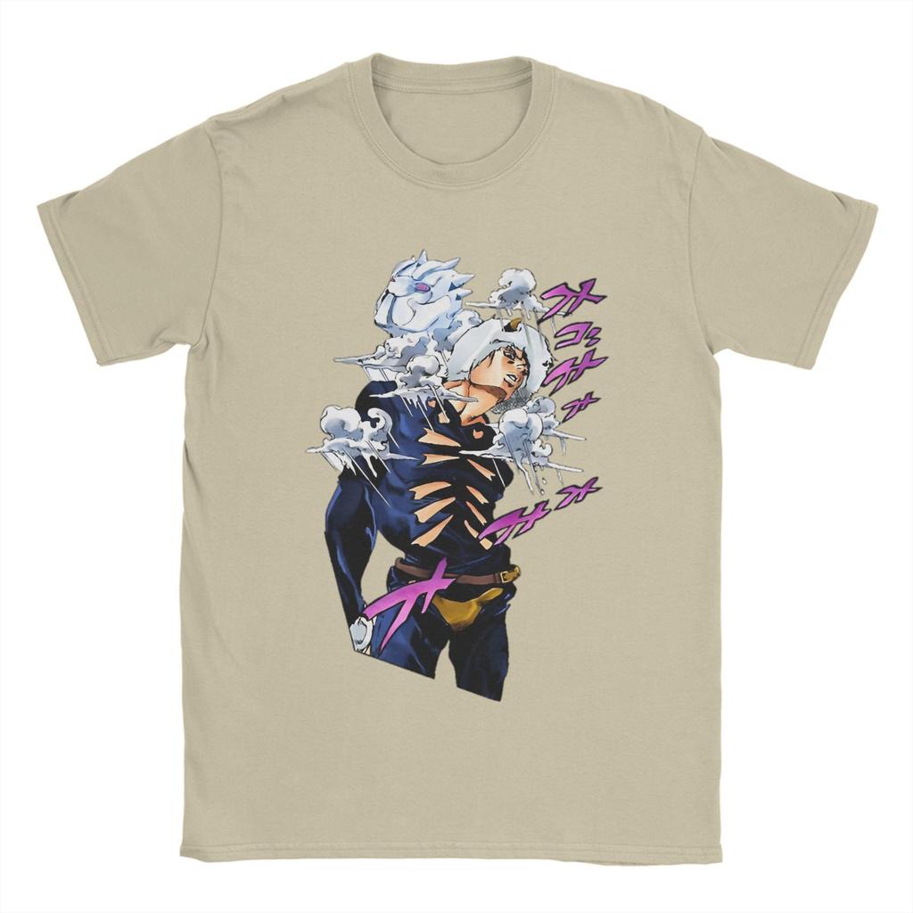 Weather Report Manga J-Jojos Anime Apparel Unisex T Shirt Pure Cotton Tee Graphic Printing Adventure Anime Tops T-shirt
