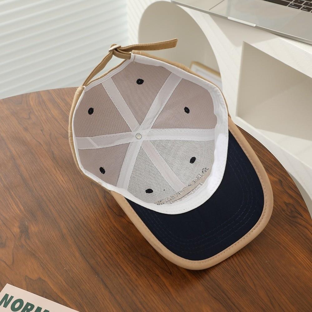 Breathable Baseball Cap Quick Dry Embroidery Patchwork Peaked Cap Lightweight Adjustable Vintage Letter Cap Sun Protection