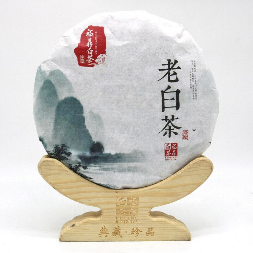 350g 2011 Organic Fuding High Mountain Shoumei Old White Tea Cake