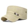 NORTHWOOD Retro Sun Shade Flat Top Hat for Men Women Outdoor Solid Color Washed Cotton Flat Top Cap Breathable Duck Hat