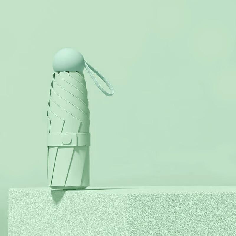 Aisiyalan Vivian Solbeskyttende Silkeskjerf & Sammenleggbar Paraply Sett