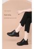 Red Dragonfly Women's Leather Athletic Shoes - Autumn/Winter Casual Warm Velvet for Elderly Mothers