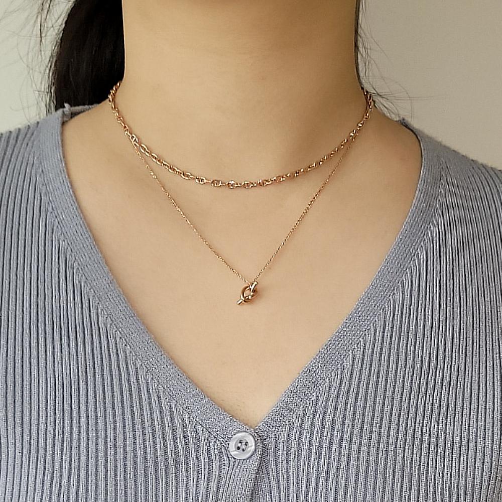 Monograph Agatha Necklace Mgnl0252 14K Gold Plated