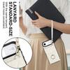 For iPhone Air Case RFID Blocking Card Bag Leather + TPU Crossbody Phone Cover with Ring Kickstand