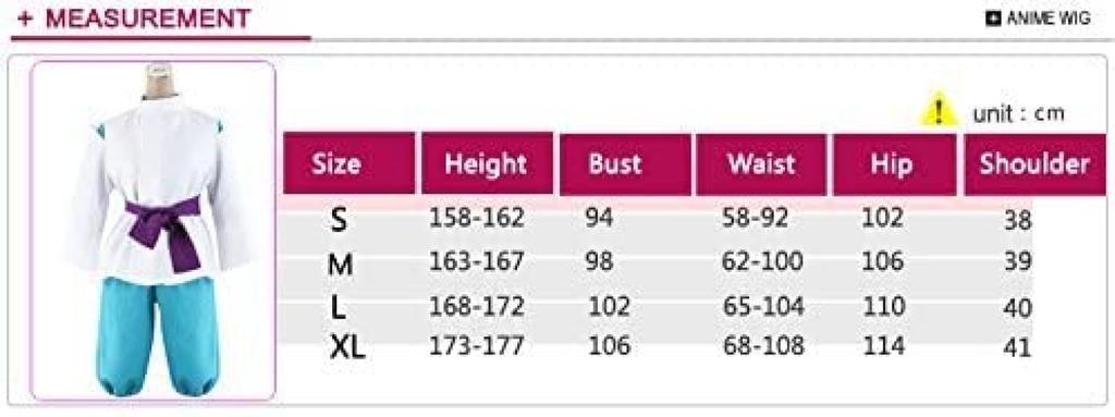 Anime Cosplay Haku Kostýmový set Cosplay Chihiro Halloween Vánoční dárek Školní festival Muži Ženy Unisex Velikost [RICHAIR] 4dílný (S)