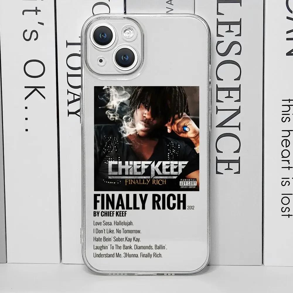 

Chief Keef Rapper Phone Case for IPhone 13 12 11 14 Pro Max Fundas for Iphone 16 15 8 7 Plus X XS MAX SE2 Clear Soft Cover Shell iPhone 12 Mini