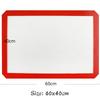 30/40/60cm Silicone Baking Mat Non-Stick Macaron Fondant Cookie Pad Oven Sheet Pastry Tools Rolling Dough Mat For Kitchen Cake