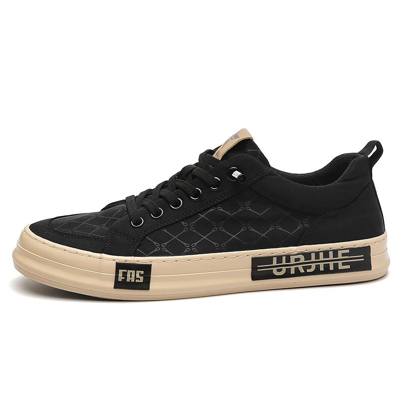 New Spring Men's Shoes Trendy and Versatile Light Luxury Niche Trendy Shoes Comfortable Breathable Flat-soled Casual Men's Cloth Shoes