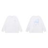 Stussy Style Graphic Print Crew Neck Long Sleeve T-Shirt Men Women Casual Loose Fit Basic Top