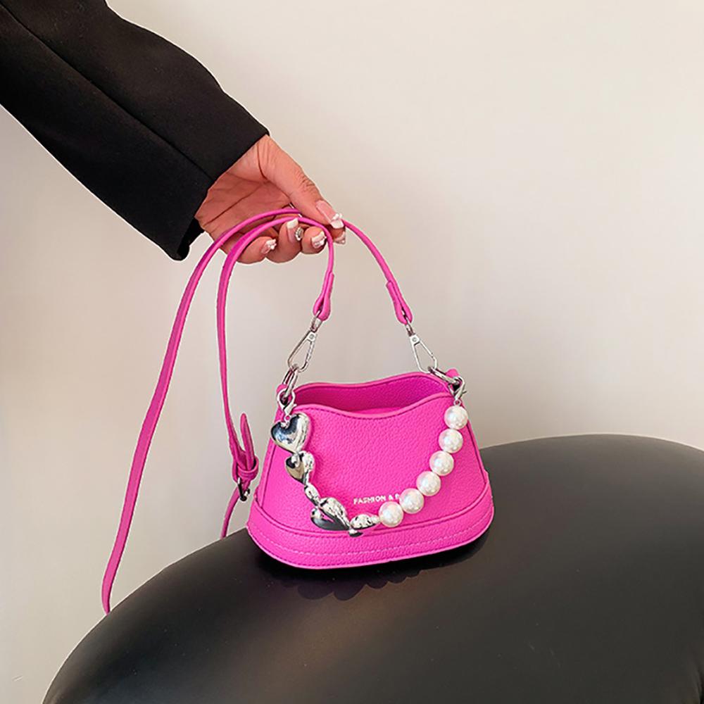 Women's Shoulder Bag  Summer New Fashion Love Pearl Mini Handbags Luxury Versatile Crossbody Small Bags for Party