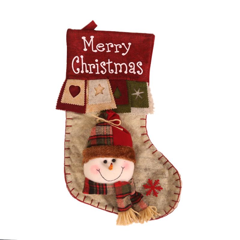 New Christmas Decorations, Creative Cartoon Santa Christmas Stockings, Gift Bags