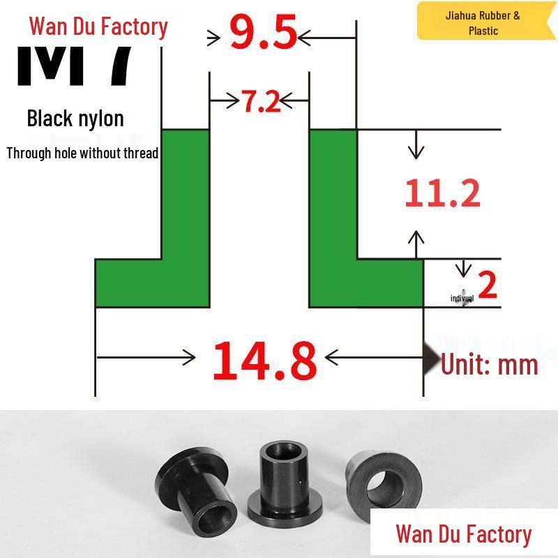 T-Shaped Nylon Insulating Bushing Spacer for M3-M35 Threads