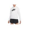 Nike Sports Lifestyle Series Thin Fleece Warm Knitted Hooded Long Sleeve Sweatshirt Women Sweatshirt Phantom-Grey White BV4127-072