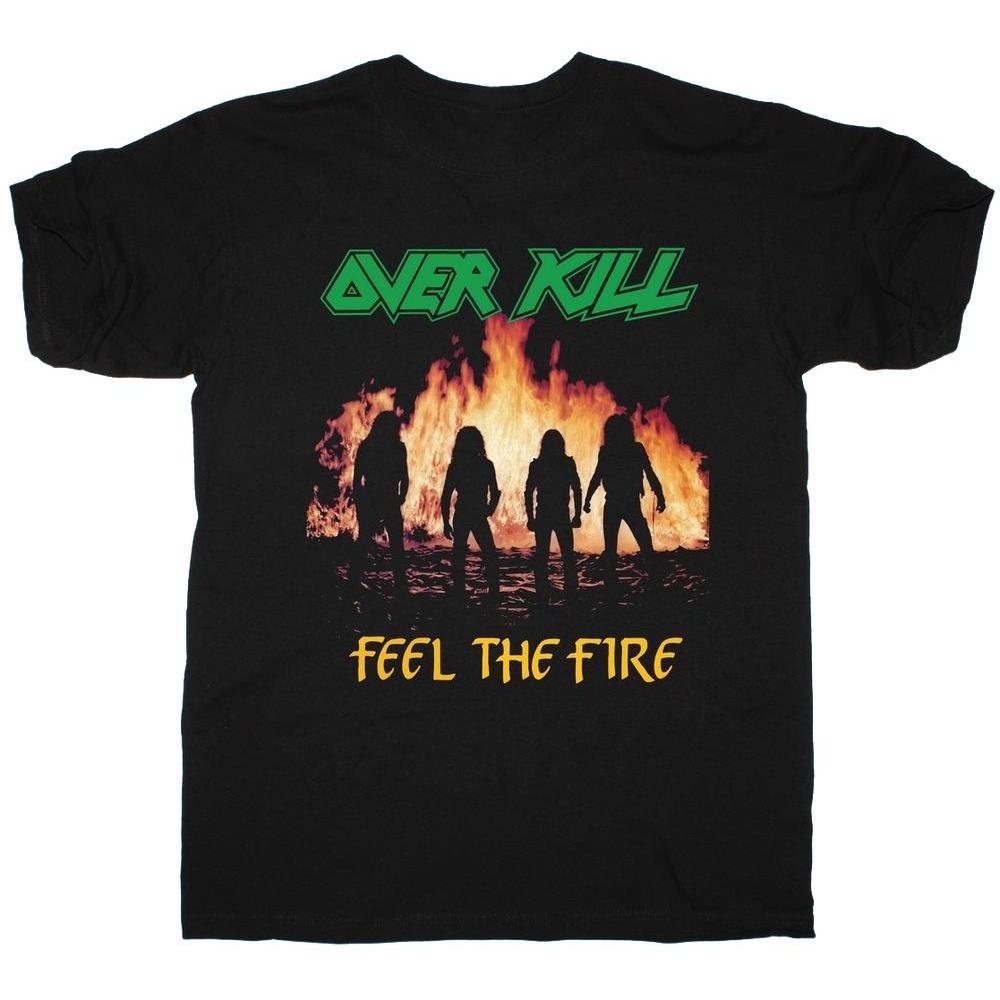 Футболка унисекс Overkill Feel The Fire 1985 года S чёрный