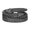 Geometrisches Offenes Armreif aus Titanstahl für Herren und Damen Trendiger Schmuck Geschenk für Reisen