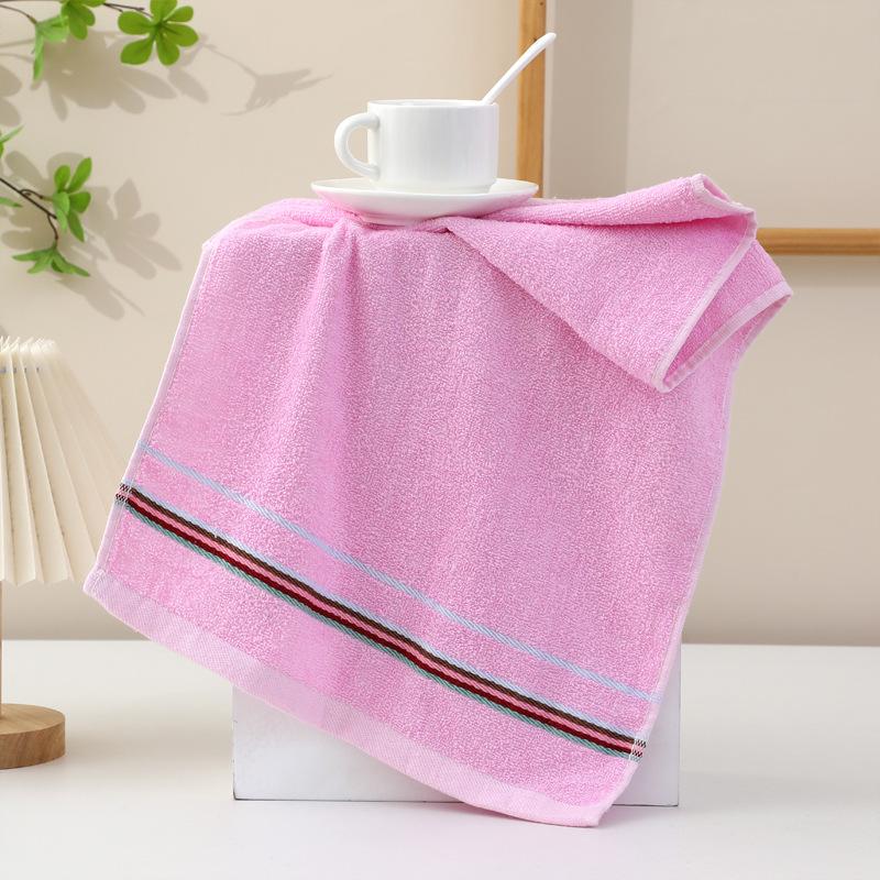Pure Cotton Towel Household Plain Color Hand Towel Absorbent Adult Face Towel