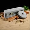 Macinino a Mano Stile Cinese Set Macinino Rullo Frantumatore Vassoio da Tè Macinini per Spezie Macchina per Macinare Medicina Tradizionale Cinese Decor