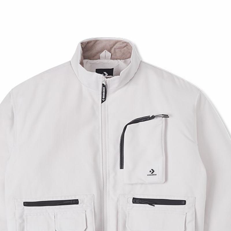 New Converse Down Jackets Men's White 10025251-A01
