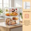 4-stufige Bäckerei-Konditorei-Auslage Vitrine Wiederverwendbarer Acryl-Aufbewahrungs-Organizer Tischplatten-Ausstellungsständer für Hochzeiten Veranstaltungen Obstteller