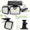 176 LED solar light,outdoor solar light,IP65 waterproof solar garden light,suitable for solar lights in garages and courtyards