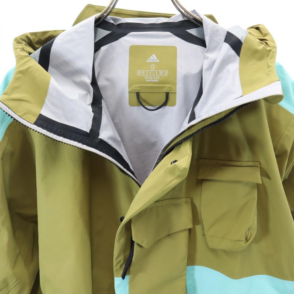 Adidas TERREX Nylonowa kurtka M Khaki kaptur Męska Używana