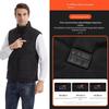 Smart Heated Vest: USB-Powered Temperature Display & Constant Warmth