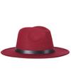 2025 New Fashion Men Fedoras Women's Fashion Jazz Hat Summer Spring Black Woolen Blend Cap Outdoor Casual Hat Adjustable Size