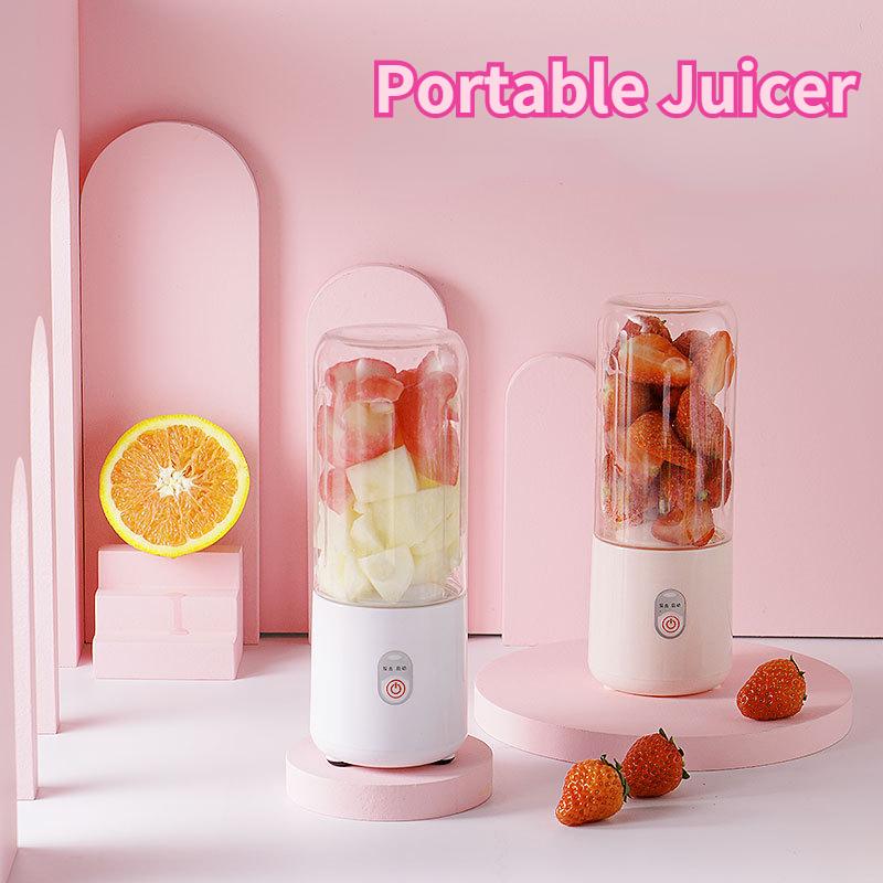 Portable Electric Juicer Blender Double Blades Rechargeable Waterproof Household Multifunction Milkshake Juice Maker Machine