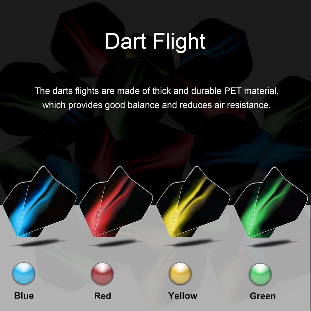 WAYARRIVAL Soft Darts Set (18g X 12 Darts) | Compatible with Electronic Dartboards | Includes 24 Flights + 100 Plastic Tips | Premium Aluminum Shafts